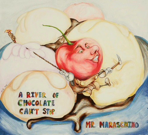 A river of chocolate can't stop Mr. Maraschino