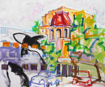 Orca mural, Cornwall Avenue