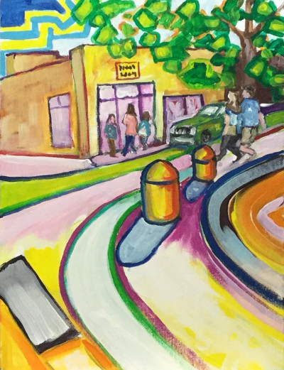 Riding bike around Bellingham: E Magnolia St at Railroad Ave