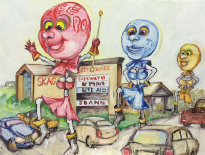 Tootsie Pops majorettes march up E Sunset Dr,  Bellingham WA