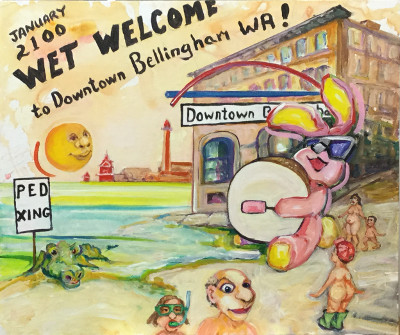 January 2100: Wet welcome to Downtown Bellingham WA