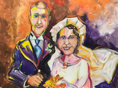 Bride and groom, 1930