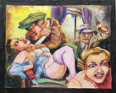 Just then Mildred decided to duck out for more salsa